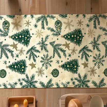 Chemin de table rouge noel