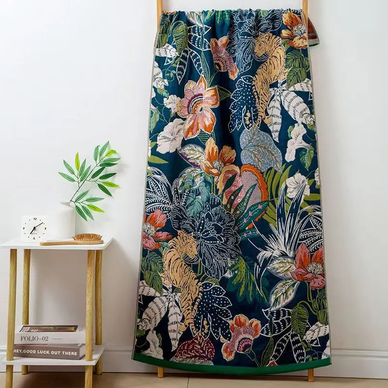 Drap de bain bleu