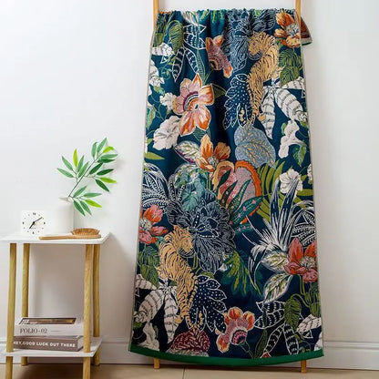 Drap de bain bleu