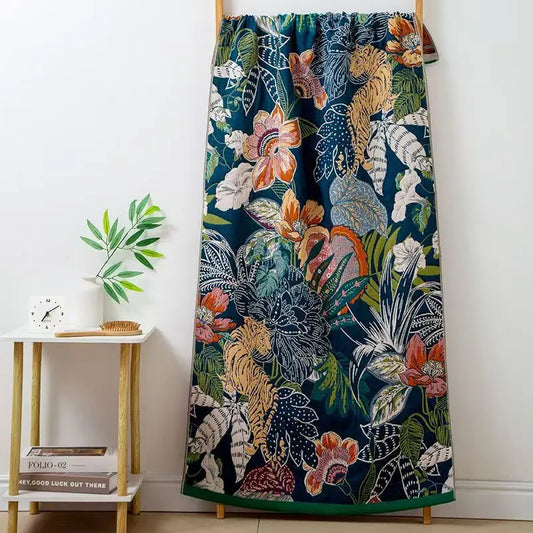 Drap de bain bleu