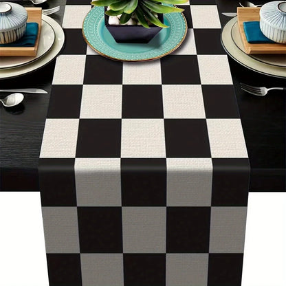 Chemin de table noir