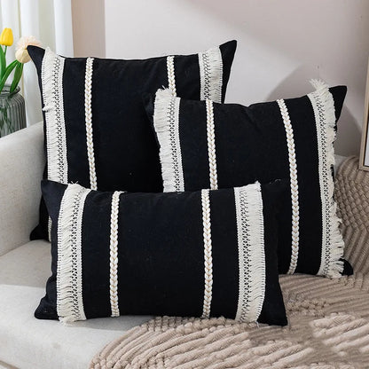 Housse de coussin en lin