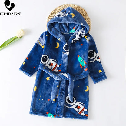 Peignoir de bain enfant éponge