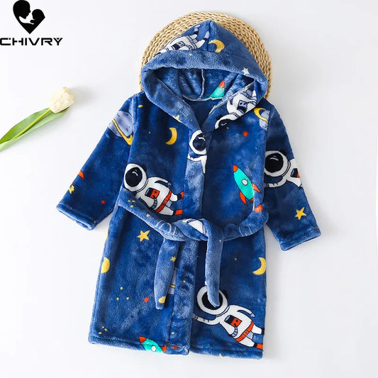Peignoir de bain enfant éponge