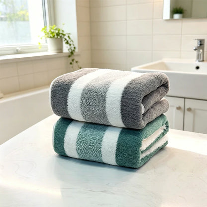 Serviette de bain verte