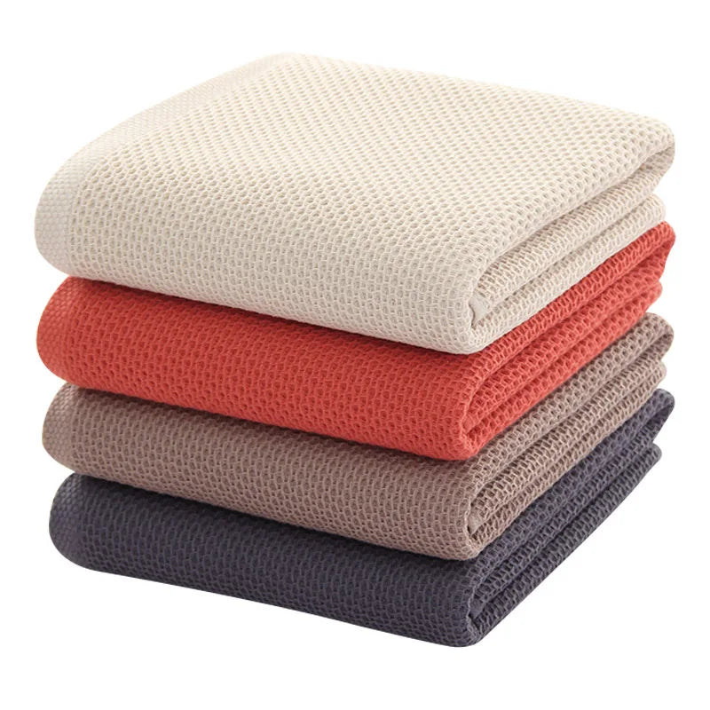 Serviette de bain nid d'abeille