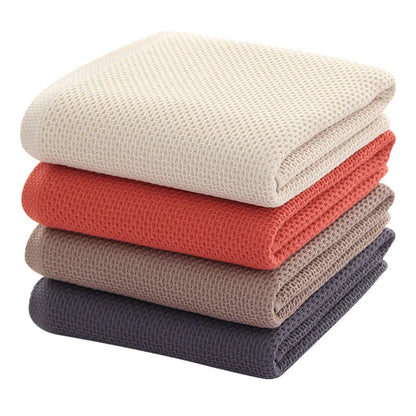 Serviette de bain nid d'abeille