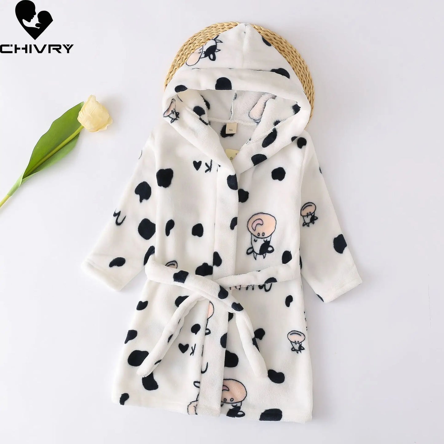 Peignoir de bain enfant éponge