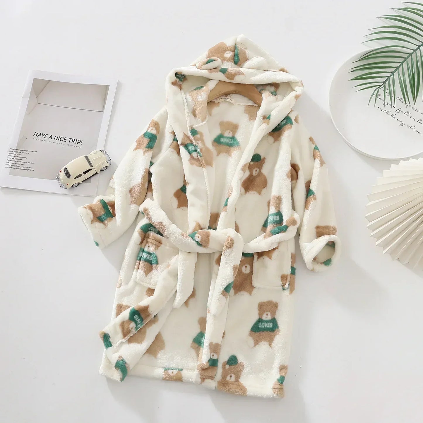 Peignoir de bain bébé fille
