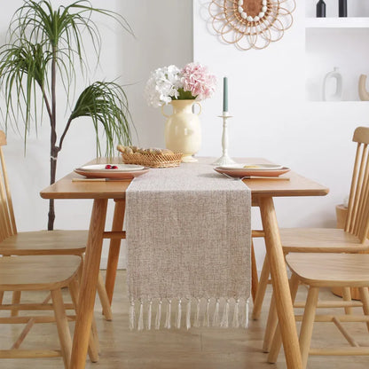 Toile de jute chemin de table