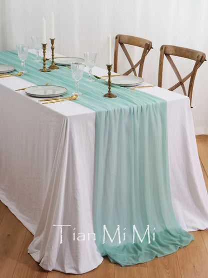 Chemin de table vert
