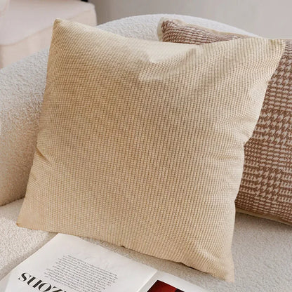 Housse de coussin marron