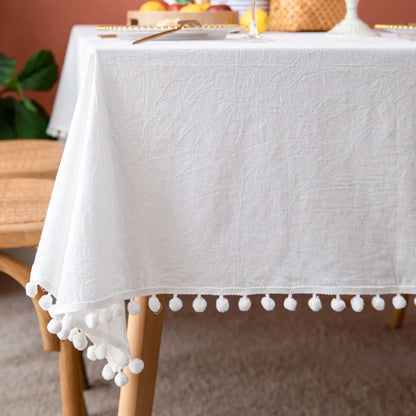 Nappe de table blanche