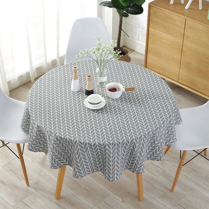 Nappe ronde en toile cirée