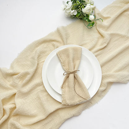 Chemin de table beige
