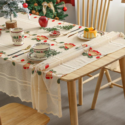 Nappe de noël rectangulaire