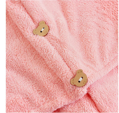 Serviette en coton pour cheveux