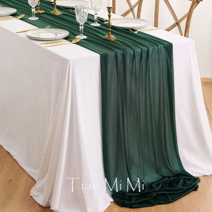 Chemin de table vert