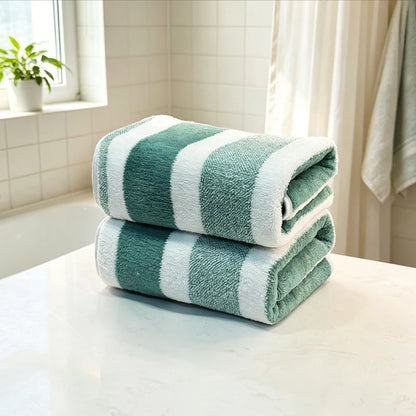 Serviette de bain verte