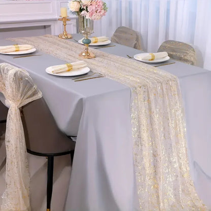Chemin de table or