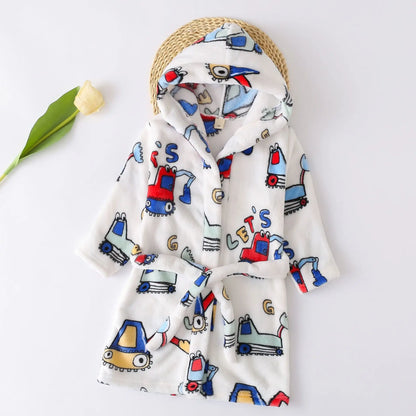 Peignoir de bain avec capuche