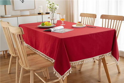Nappe rouge et blanche
