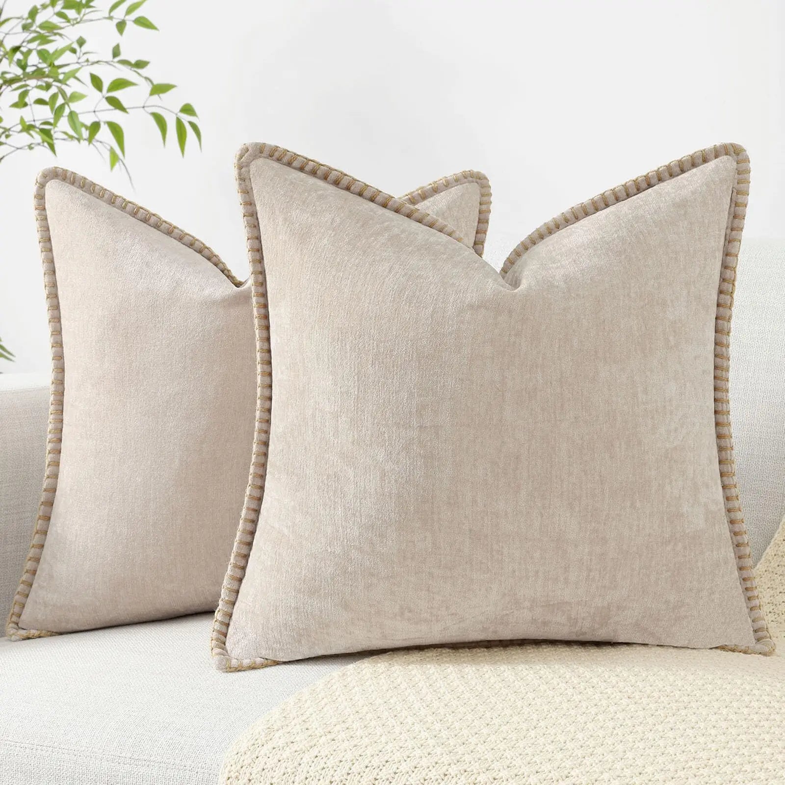 Housse de coussin 60x60 pour canapé