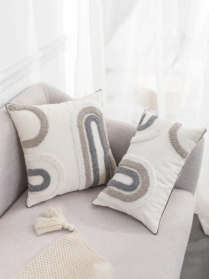 Housse de coussin noir