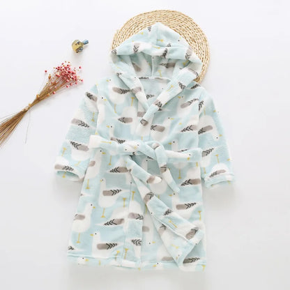 Peignoir de bain avec capuche