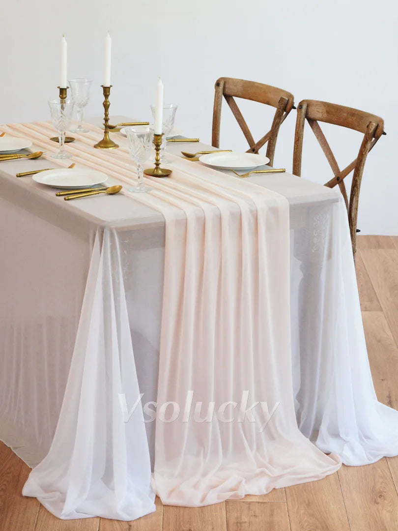 Chemin de table doré