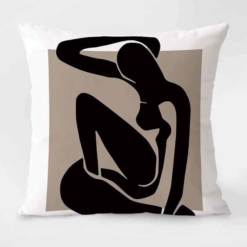 Housse de coussin blanc