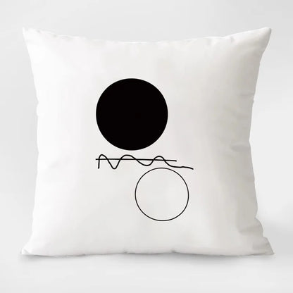 Housse de coussin blanc