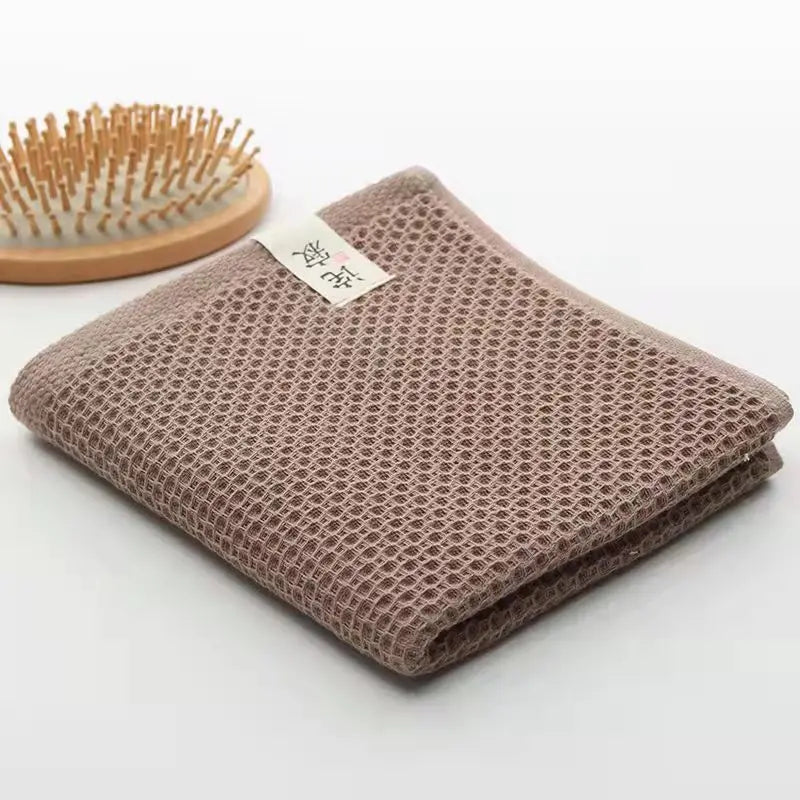 Serviette de bain nid d'abeille