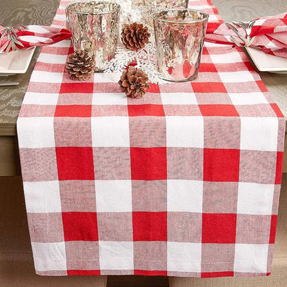Chemin de table rouge