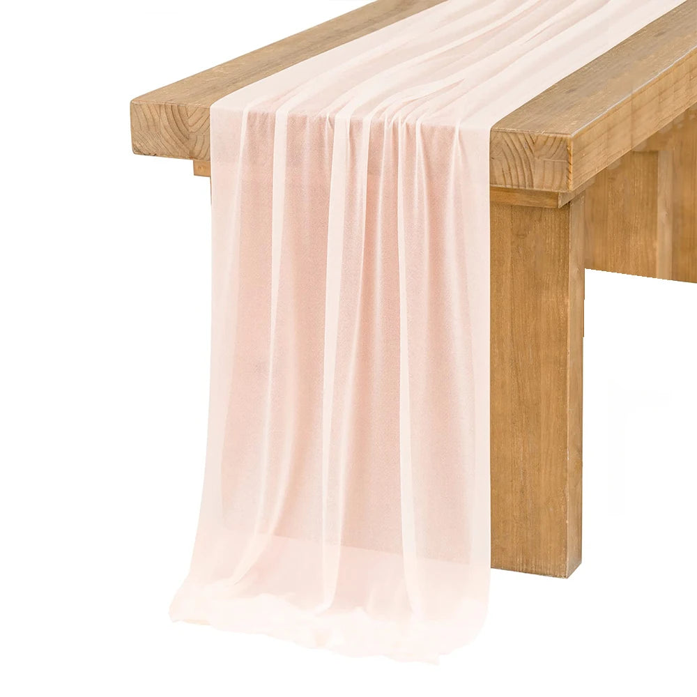 Chemin de table rose
