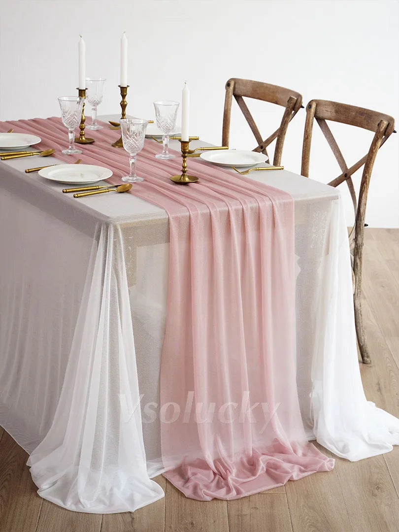 Chemin de table doré