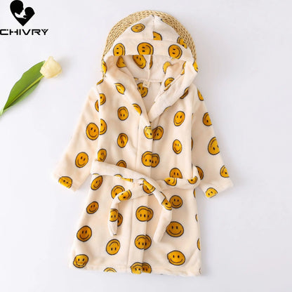 Peignoir de bain enfant éponge