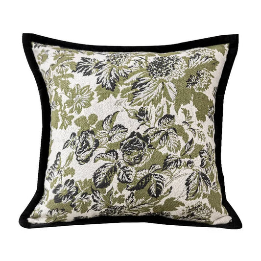 Housse de coussin kaki
