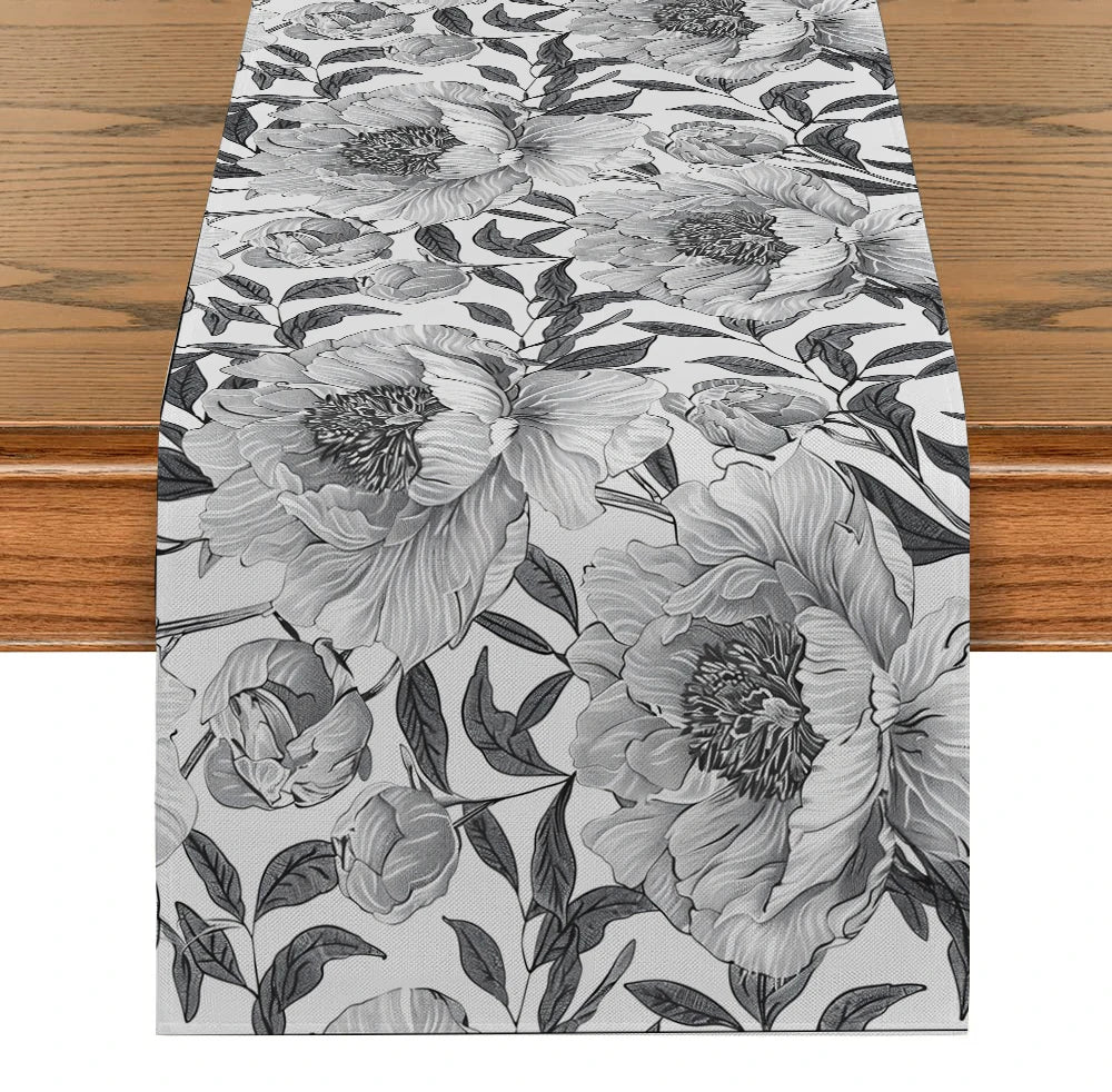 Chemin de table gris