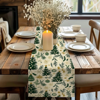 Chemin de table rouge noel