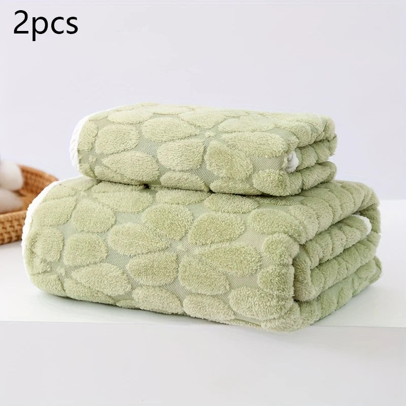Serviette de bain rose