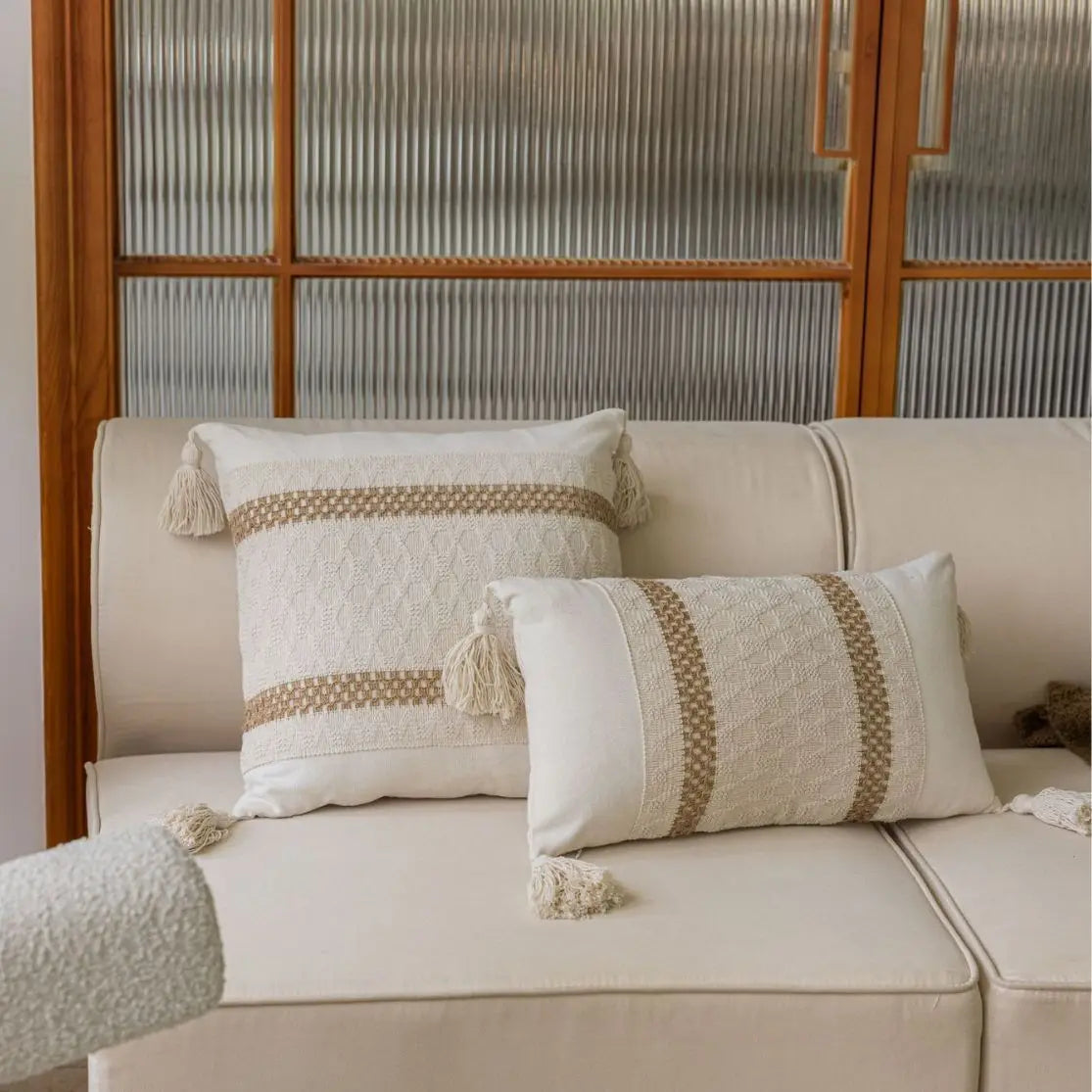 Housse de coussin canapé