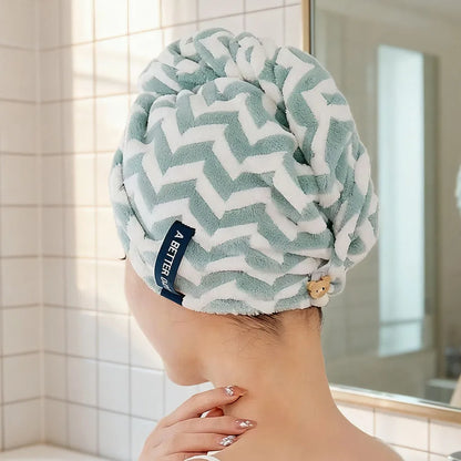 Serviette bonnet pour cheveux