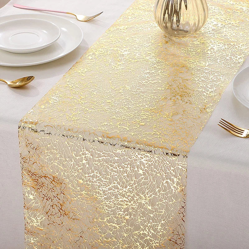 Chemin de table rose gold