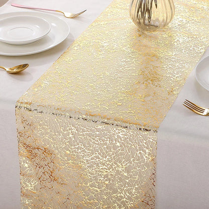 Chemin de table rose gold