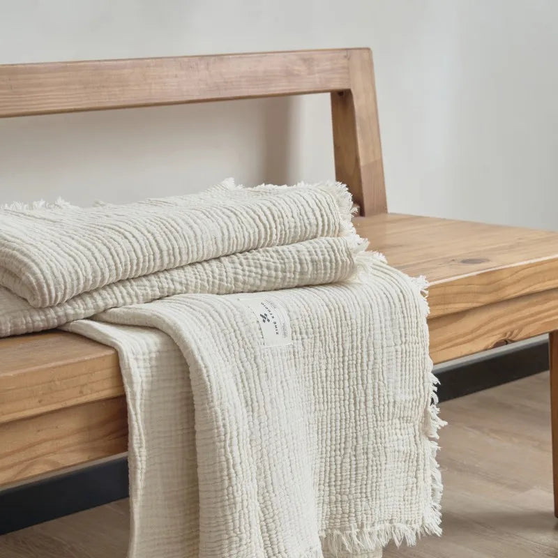 Jeté de lit blanche