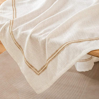 Nappe blanche en coton