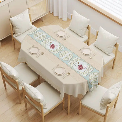 Nappe pour table ovale