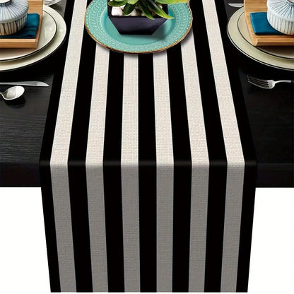 Chemin de table noir
