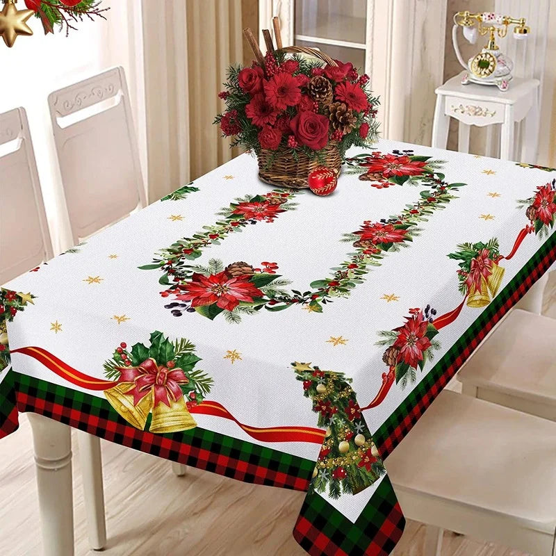 Nappe blanche pour noel